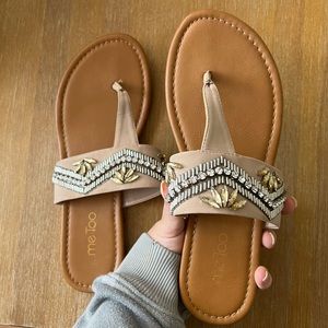 Sandals with crystal detail